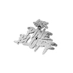 Custom Gold Moissanite Diamond Pendant Personalized Hip Hop Bling - 14.55 CTW