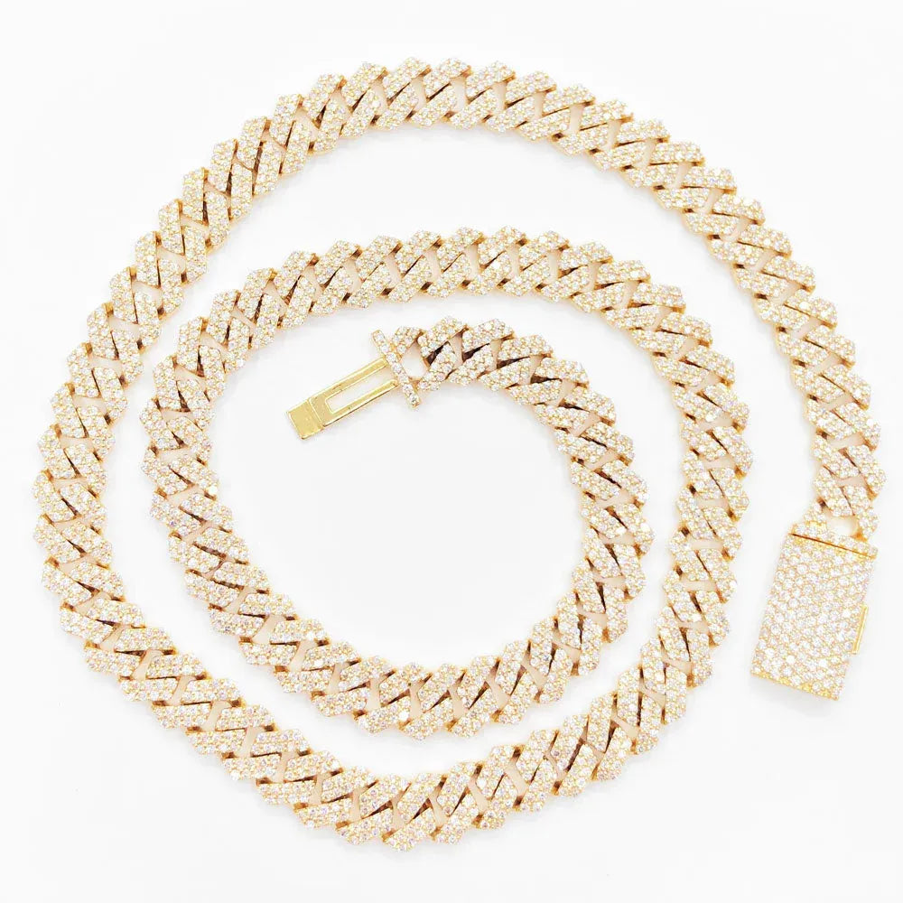 12MM Iced Out Diamond Cuban Chain for Men – Daily Drip Vibe