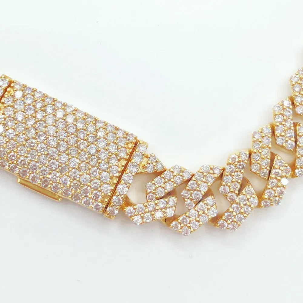 12MM Iced Out Diamond Cuban Chain for Men – Daily Drip Vibe