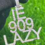 Custom Diamond Name Pendants 925 Silver Dainty Letter Charm - 1.54CTW