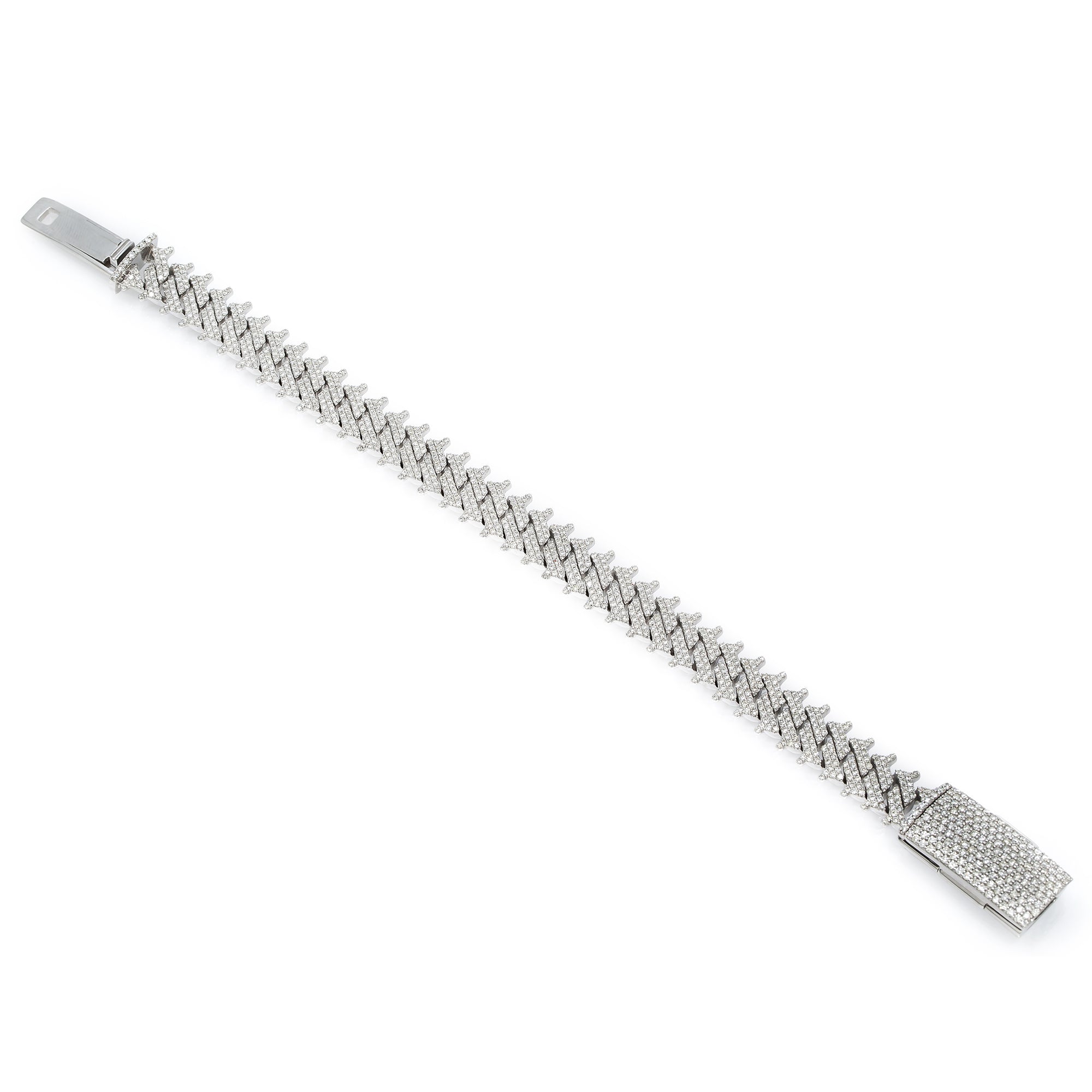 Luxury 15MM VVS Diamond Cuban Link Bracelet for Men