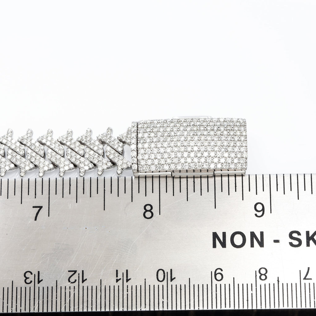 Luxury 15MM VVS Diamond Cuban Link Bracelet for Men