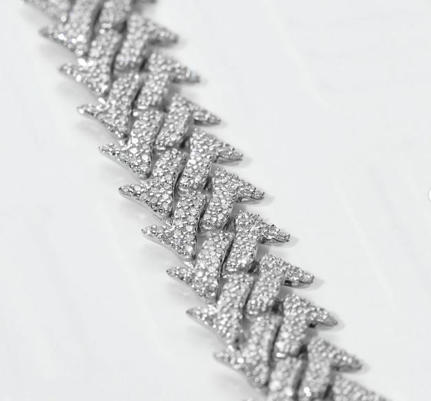 Luxury 15MM VVS Diamond Cuban Link Bracelet for Men