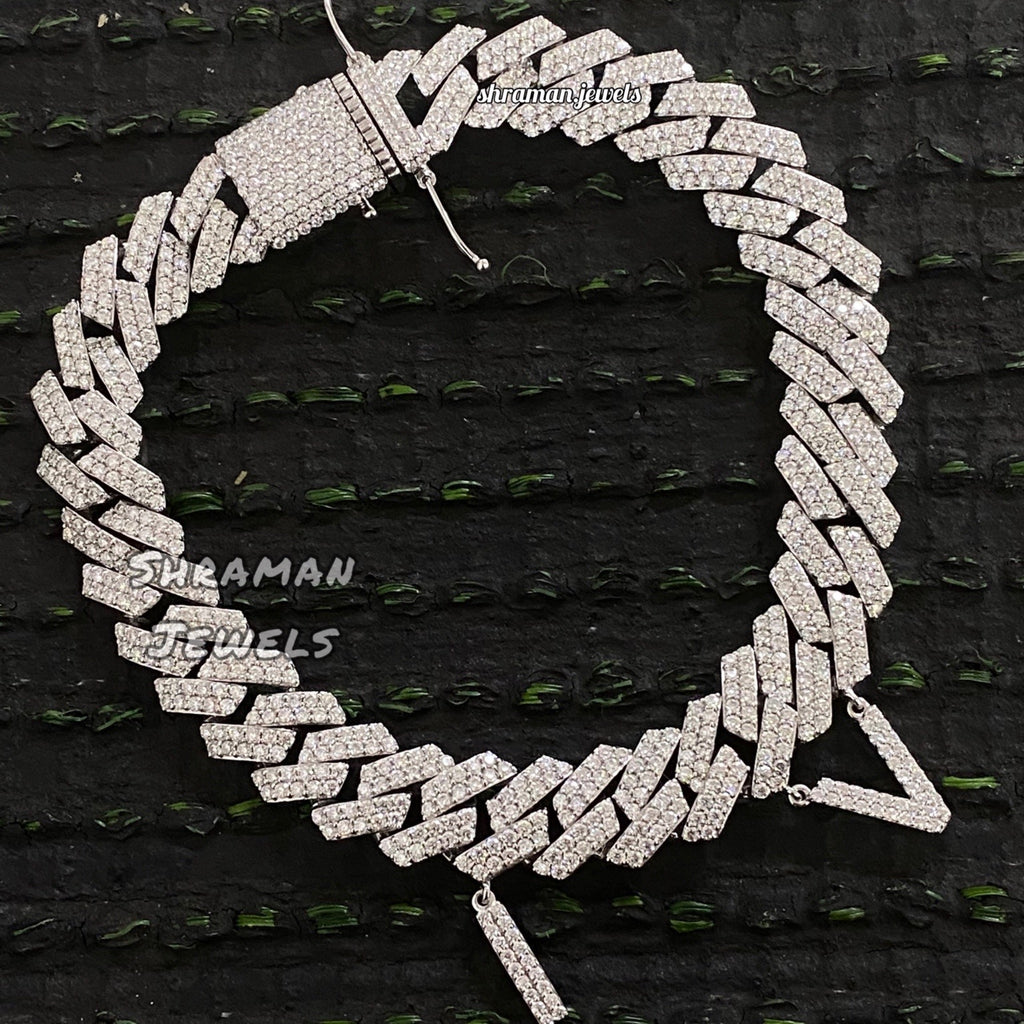 12MM Custom Initial Cuban Link Bracelet