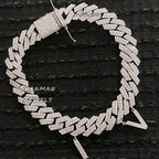 12MM Custom Initial Cuban Link Bracelet