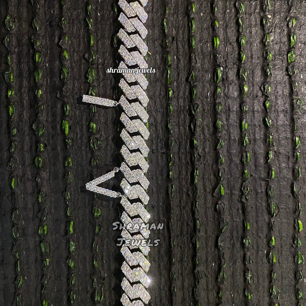 12MM Custom Initial Cuban Link Bracelet