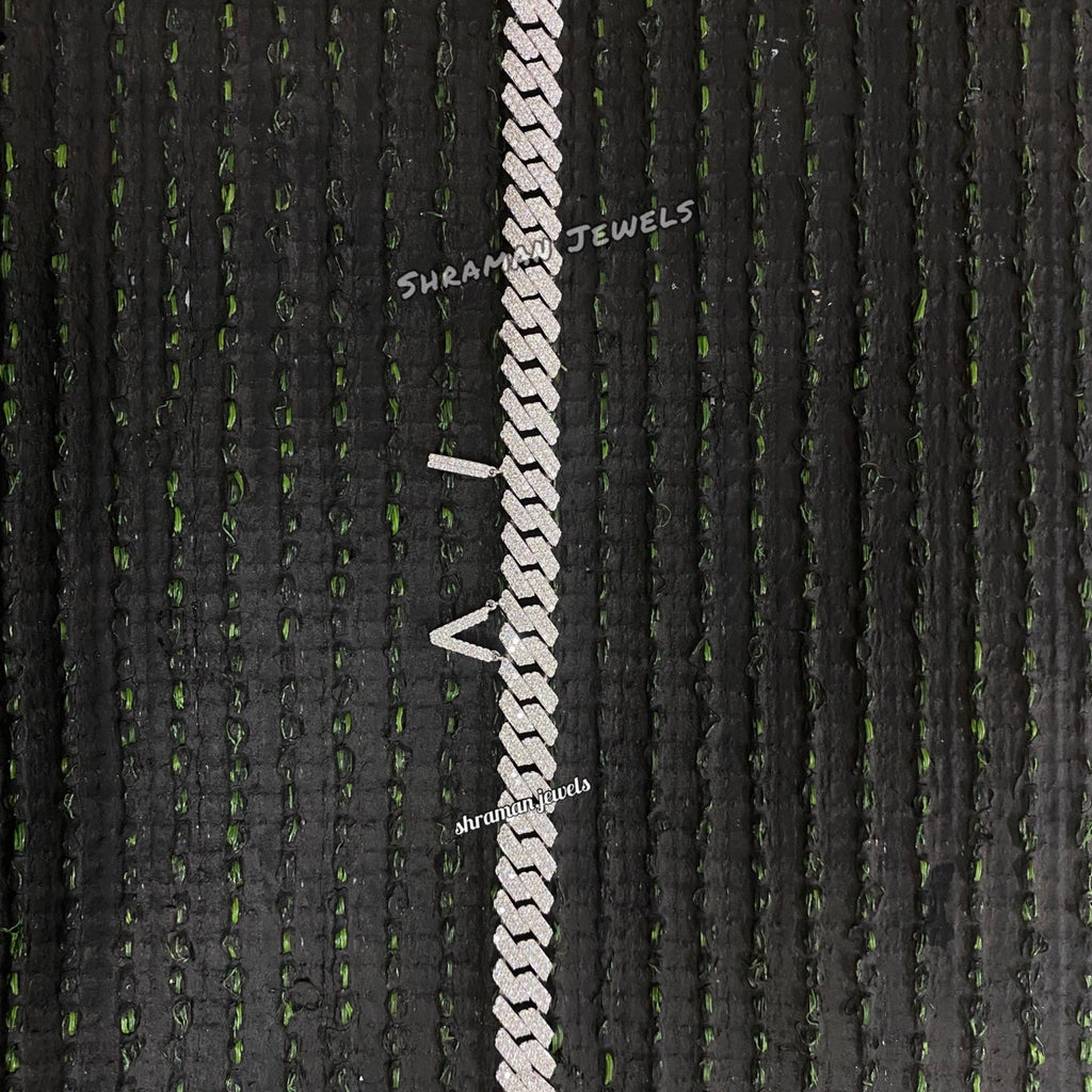 12MM Custom Initial Cuban Link Bracelet