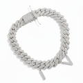 12MM Custom Initial Cuban Link Bracelet