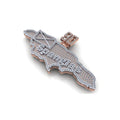CUSTOM MAP DIAMOND VVS PENDANT