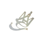 Men's Personalized Diamond Letter Necklace Birthday Charm - 9.35 CTW