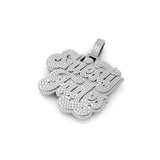Customize Big SHIESTY FADES Fully Iced Out Name Necklace Pendant for Gift Party