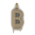 Custom Drippy Initial Letter Diamond Pendant - 3.32 CTW