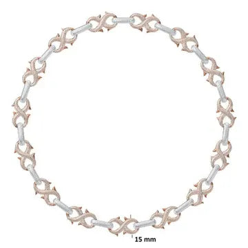 15MM Iced Out VVS Infinity Cuban Link Chain for Men