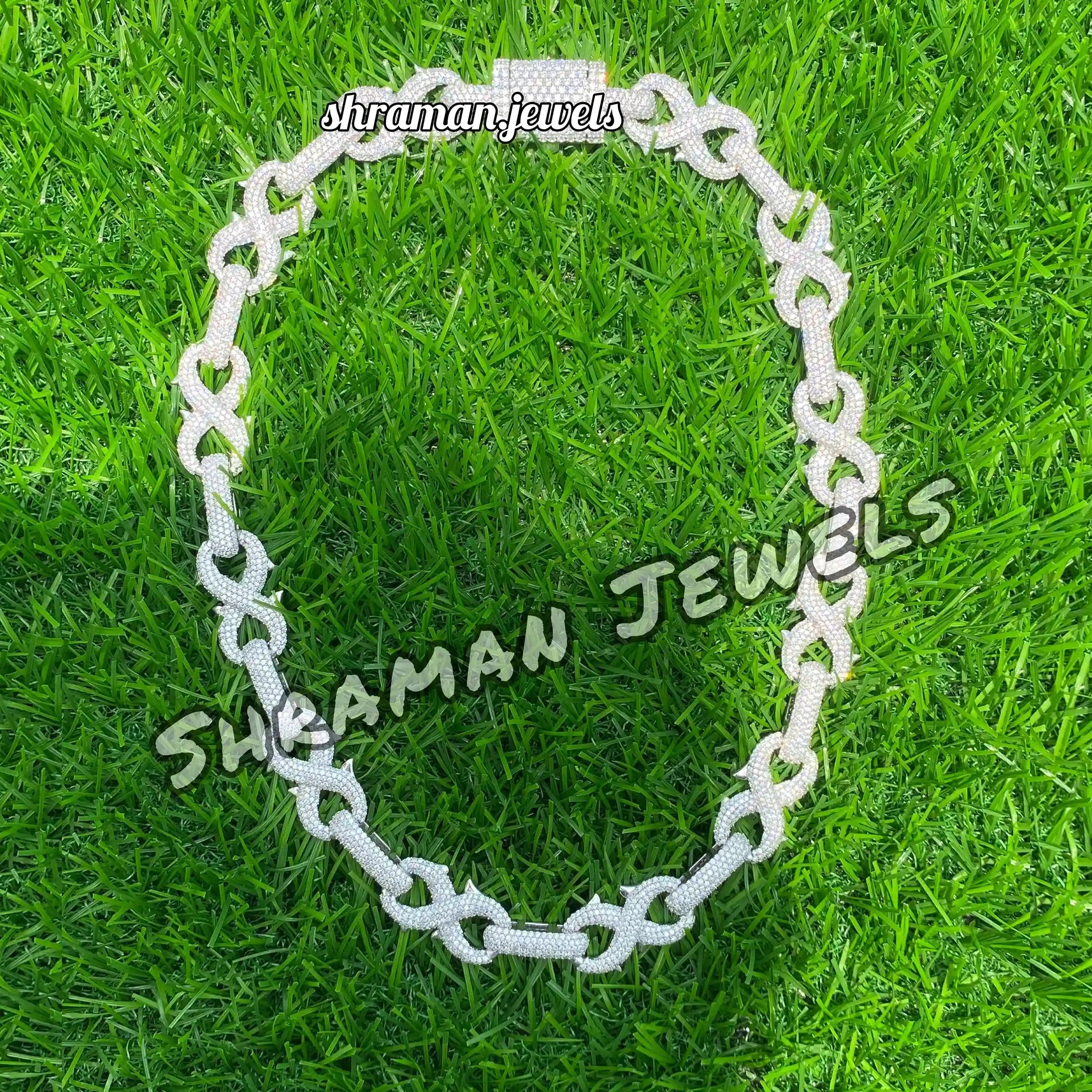 15MM Iced Out VVS Infinity Cuban Link Chain for Men