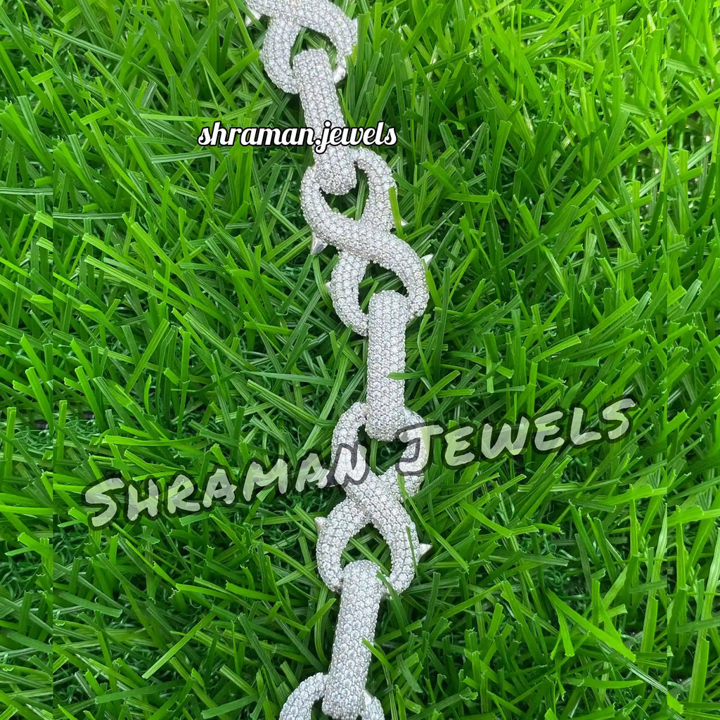 15MM Iced Out VVS Infinity Cuban Link Chain for Men