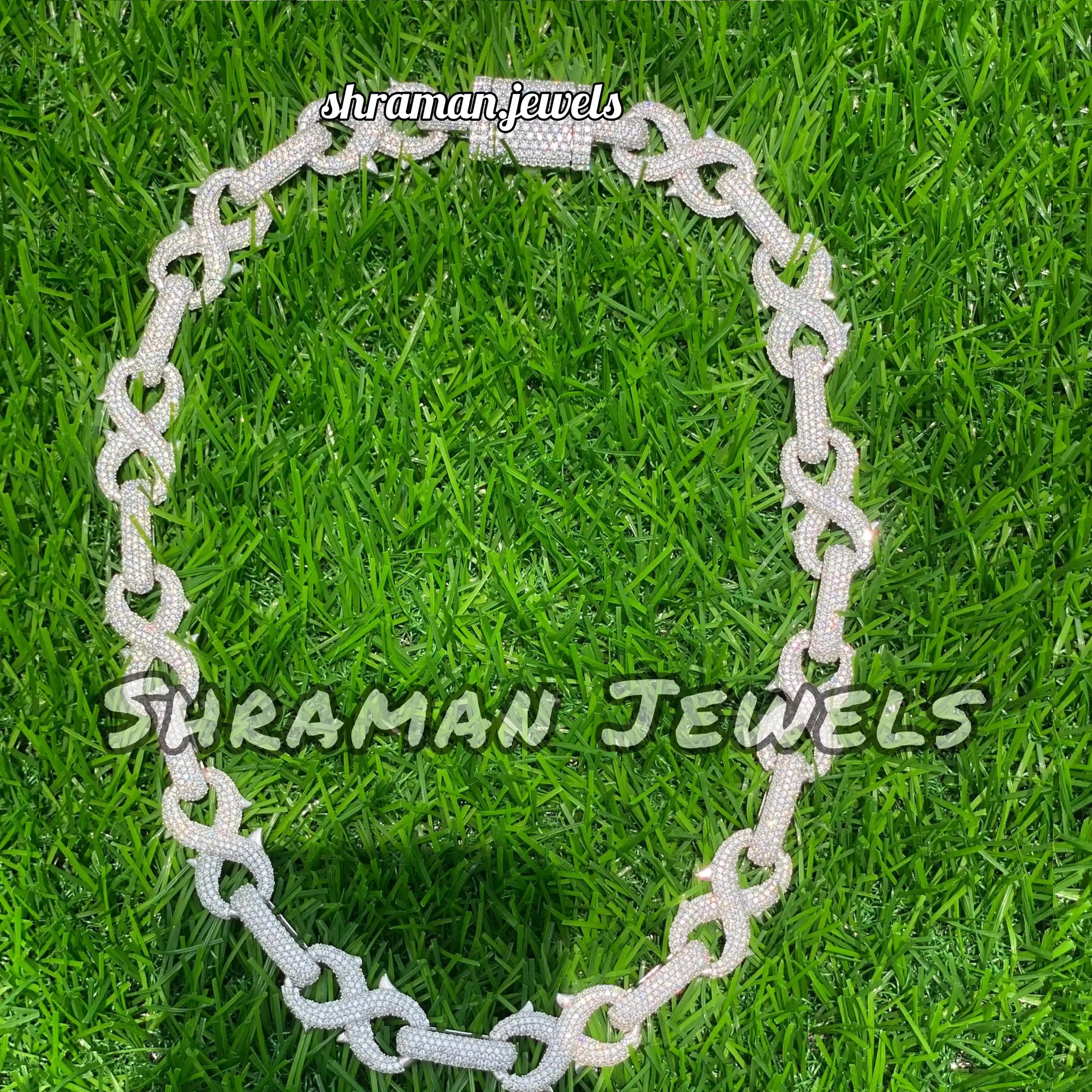 15MM Iced Out VVS Infinity Cuban Link Chain for Men