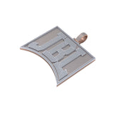MEN'S HIP HOP JBL LOGO VVS NAME NECKLACE DIAMOND PENDANT FOR PARTY