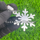 CUSTOM ICED OUT 14TCW SNOW FLAKE FANCY HIP HOP SPARKLY DIAMOND PENDANT OF GIFT
