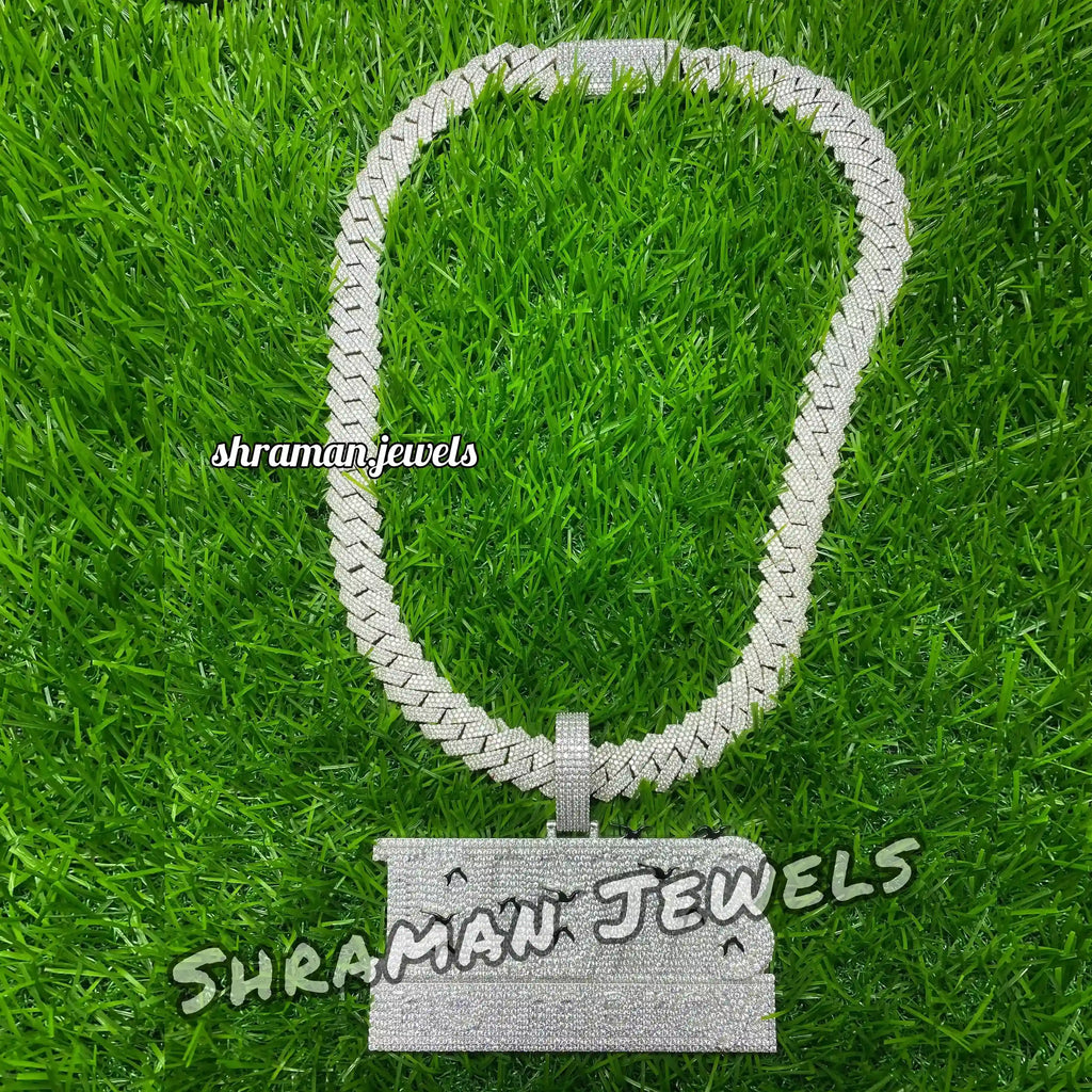 Custom Letter LilW8 Hip-Hop Diamond Pendant - 27.71 CTW