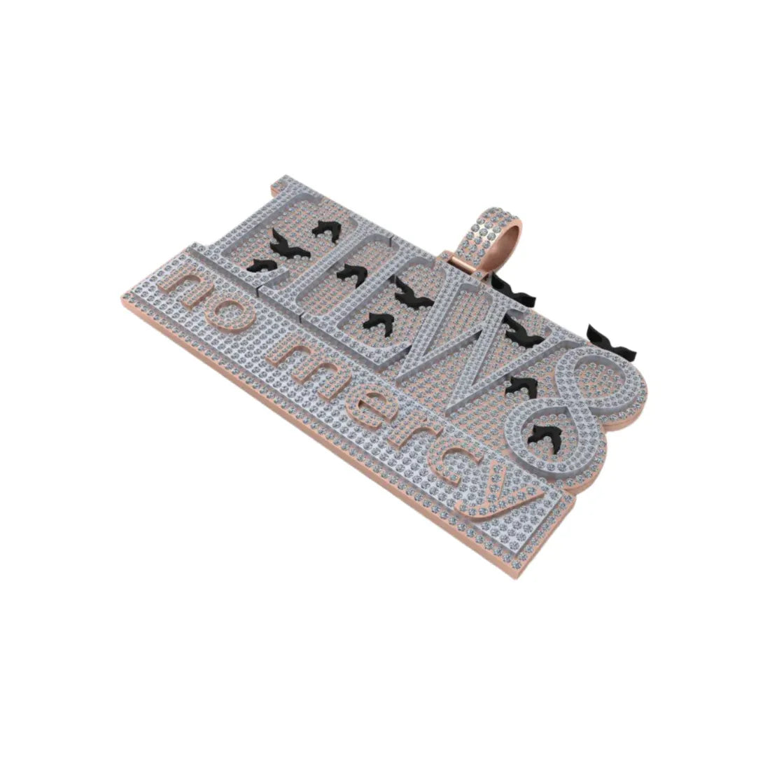 Custom Letter LilW8 Hip-Hop Diamond Pendant - 27.71 CTW