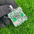 Custom Glow-in-Dark Diamond Pendant Bling Hip Hop Party Charm - 2.29 CTW