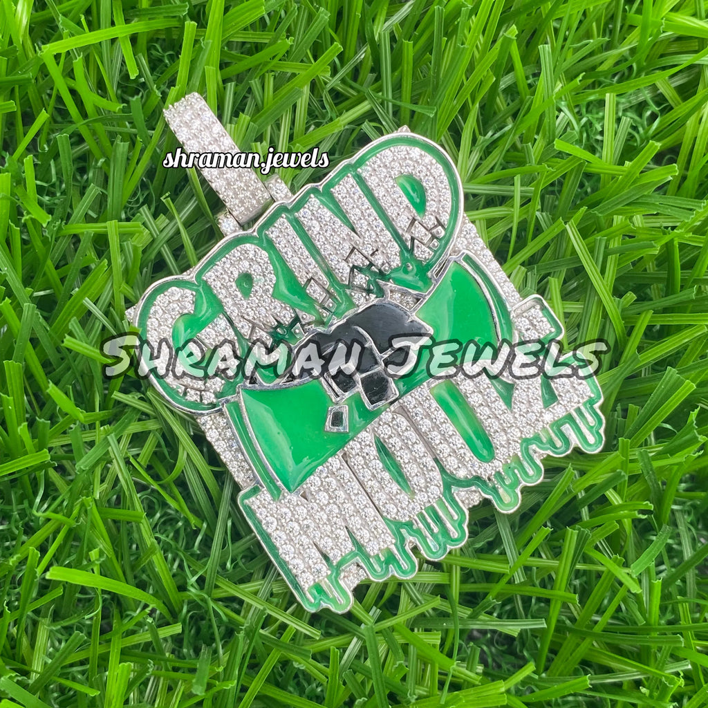 Custom Glow-in-Dark Diamond Pendant Bling Hip Hop Party Charm - 2.29 CTW