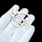 Men's Custom Diamond Letter Pendant Crown Charm - 3.84 CTW