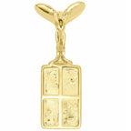 Custom Logo 14K solid gold VVS Diamond Pendant - 0.96 CTW