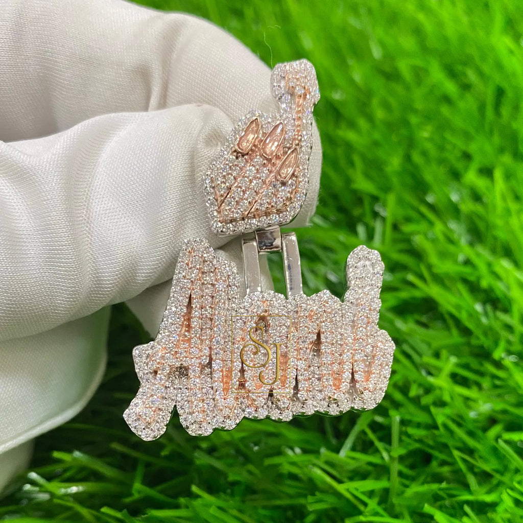 Women's Custom VVS Diamond Letter Pendant - 2.01 CTW