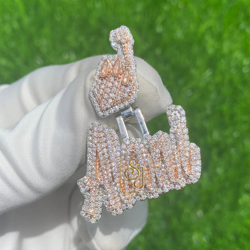 Women's Custom VVS Diamond Letter Pendant - 2.01 CTW