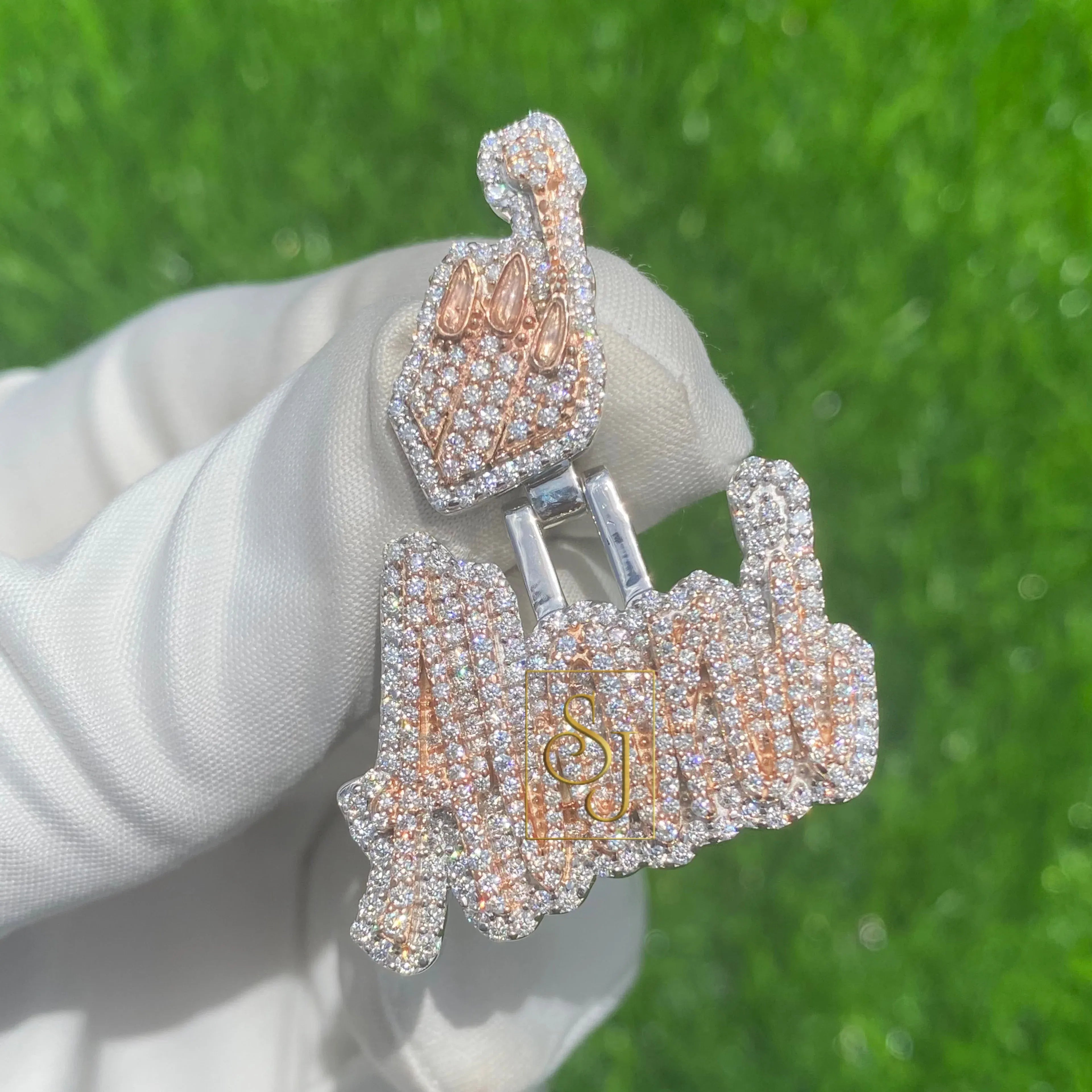 Women's Custom VVS Diamond Letter Pendant - 2.01 CTW