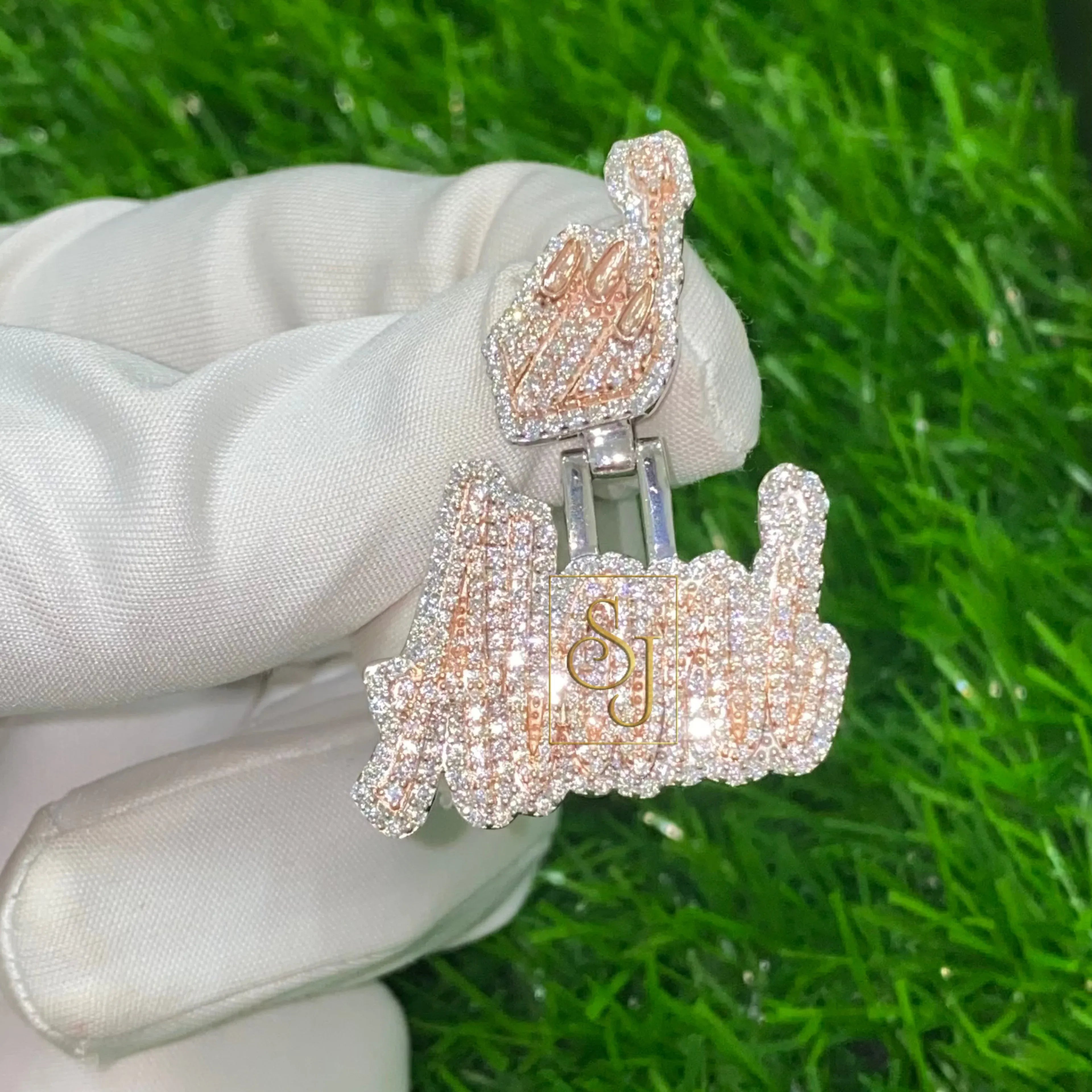 Women's Custom VVS Diamond Letter Pendant - 2.01 CTW