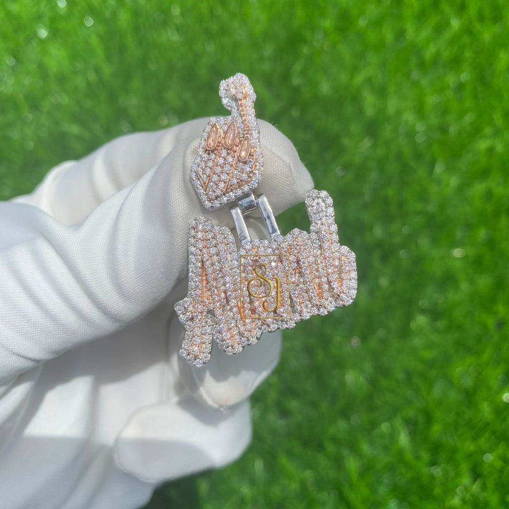 Women's Custom VVS Diamond Letter Pendant - 2.01 CTW