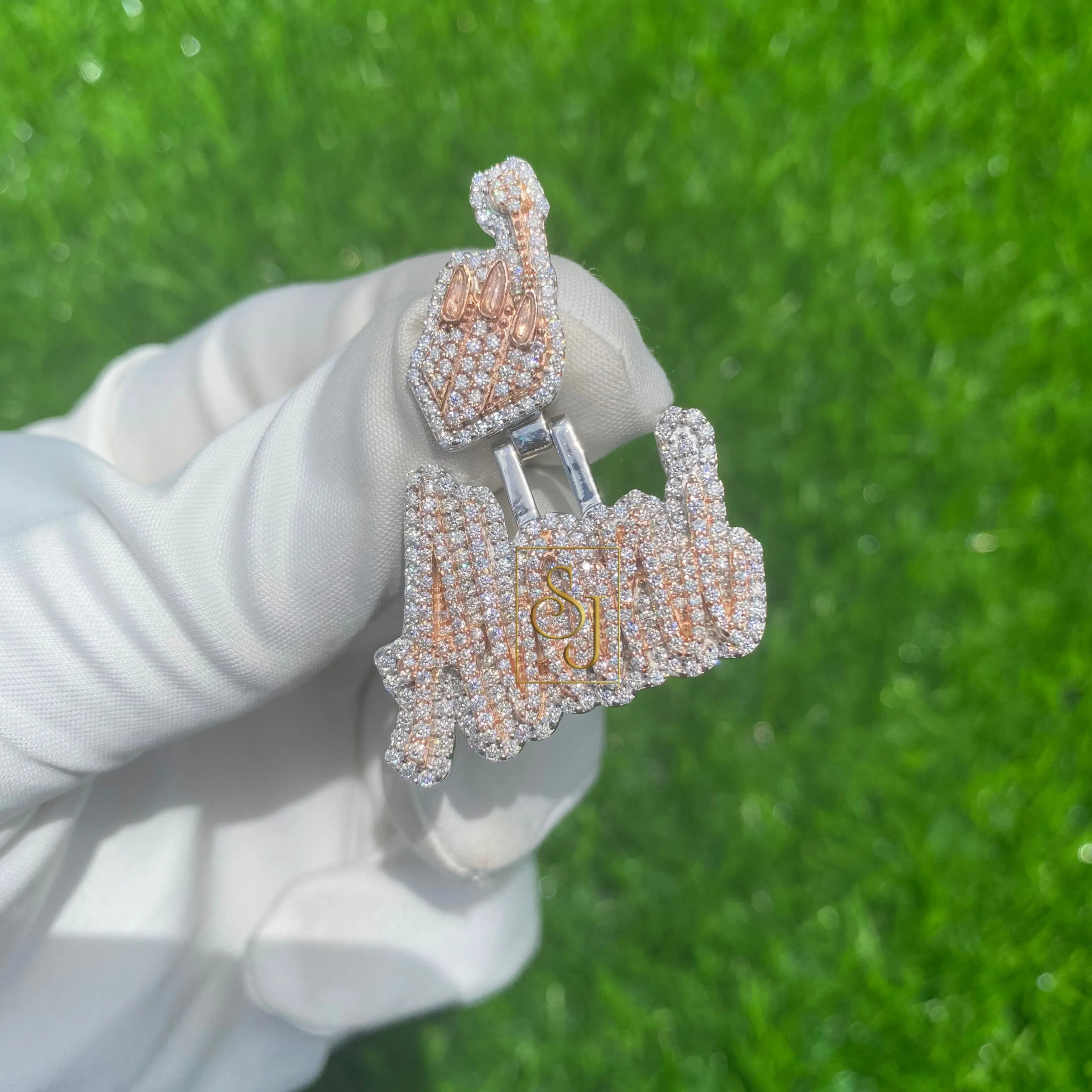 Women's Custom VVS Diamond Letter Pendant - 2.01 CTW