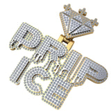 Drip Ice Out Fancy Hip Hop Diamond Pendant