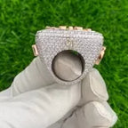 Custom Letter Diamond Ring 14k Solid Gold