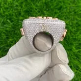 Custom Letter Diamond Ring 14k Solid Gold