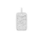 Custom Diamond Dog Tag Pendant Fully Fancy Charm -17.25 CTW