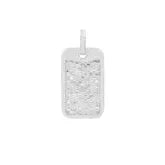 Custom Diamond Dog Tag Pendant Fully Fancy Charm -17.25 CTW