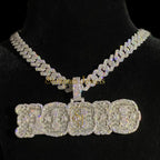 Custom Diamond Party Pendant Hip Hop Prom Charm - 50.11 CTW