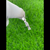 Men's  Custom Letter "T2" Icy Moissanite Charm Pendant