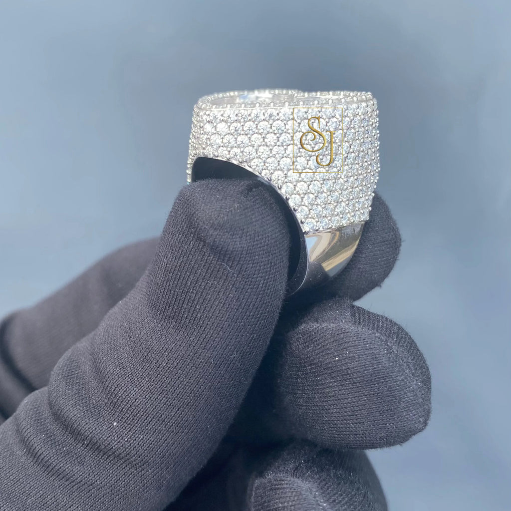 Heart Diamond Ring 14k Solid Gold