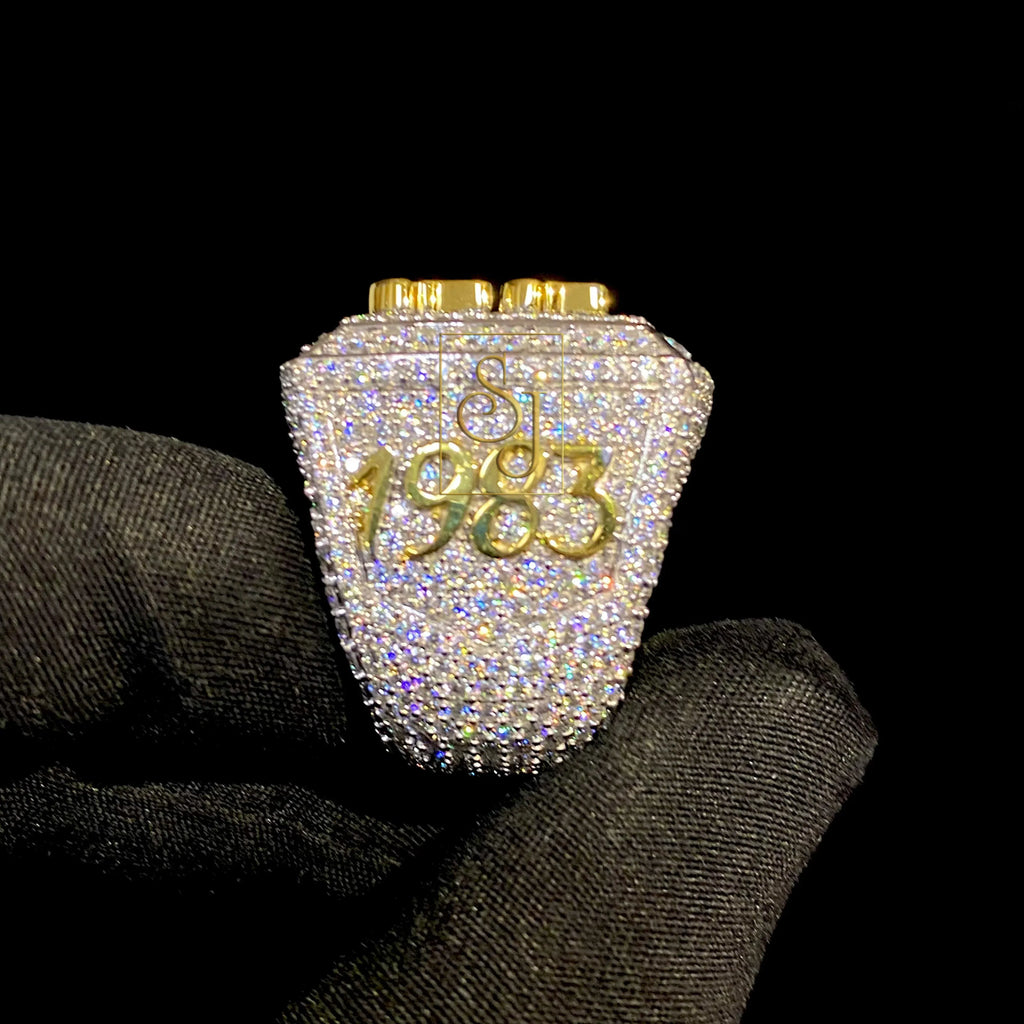 Custom Diamond Ring 14k Solid Gold