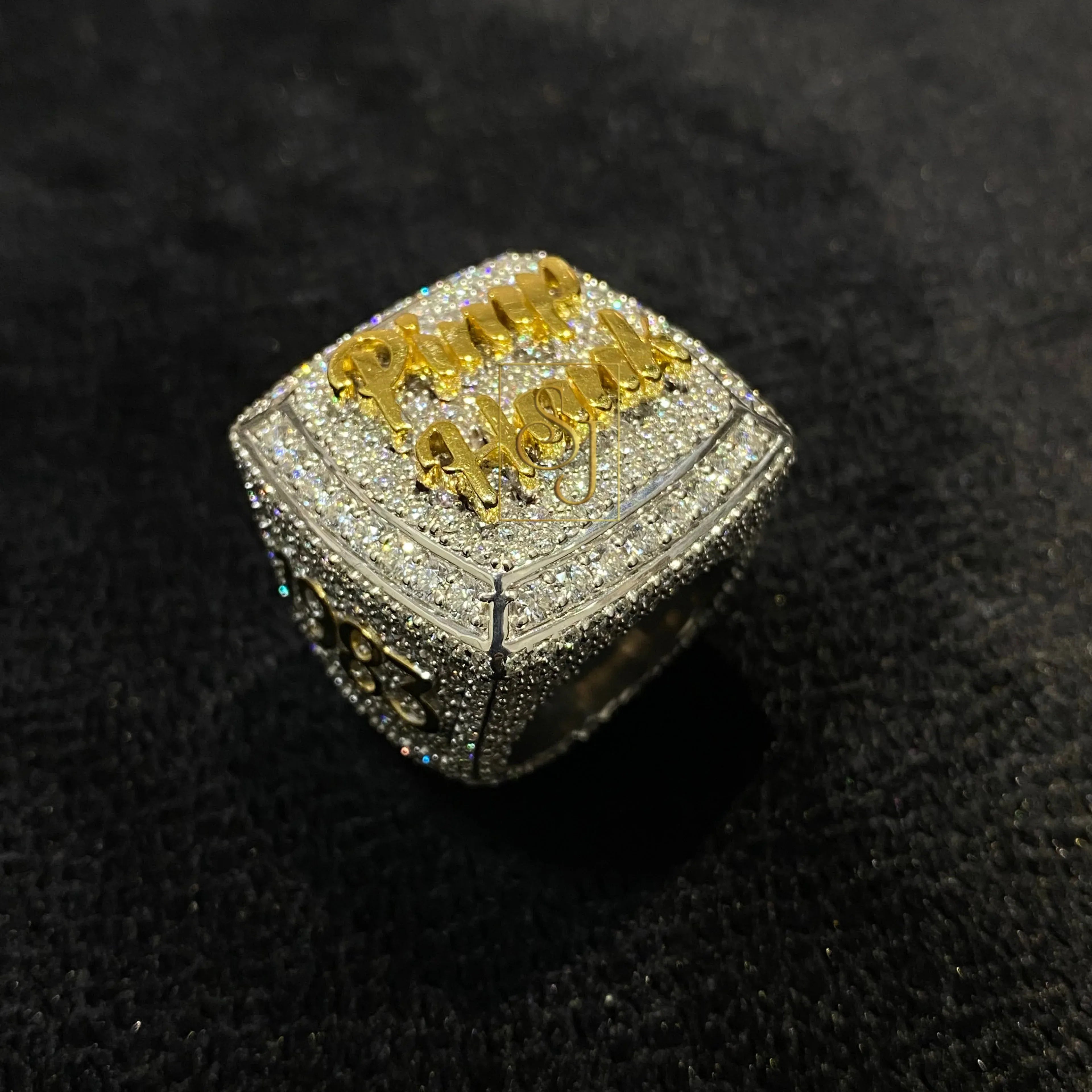 Custom Diamond Ring 14k Solid Gold