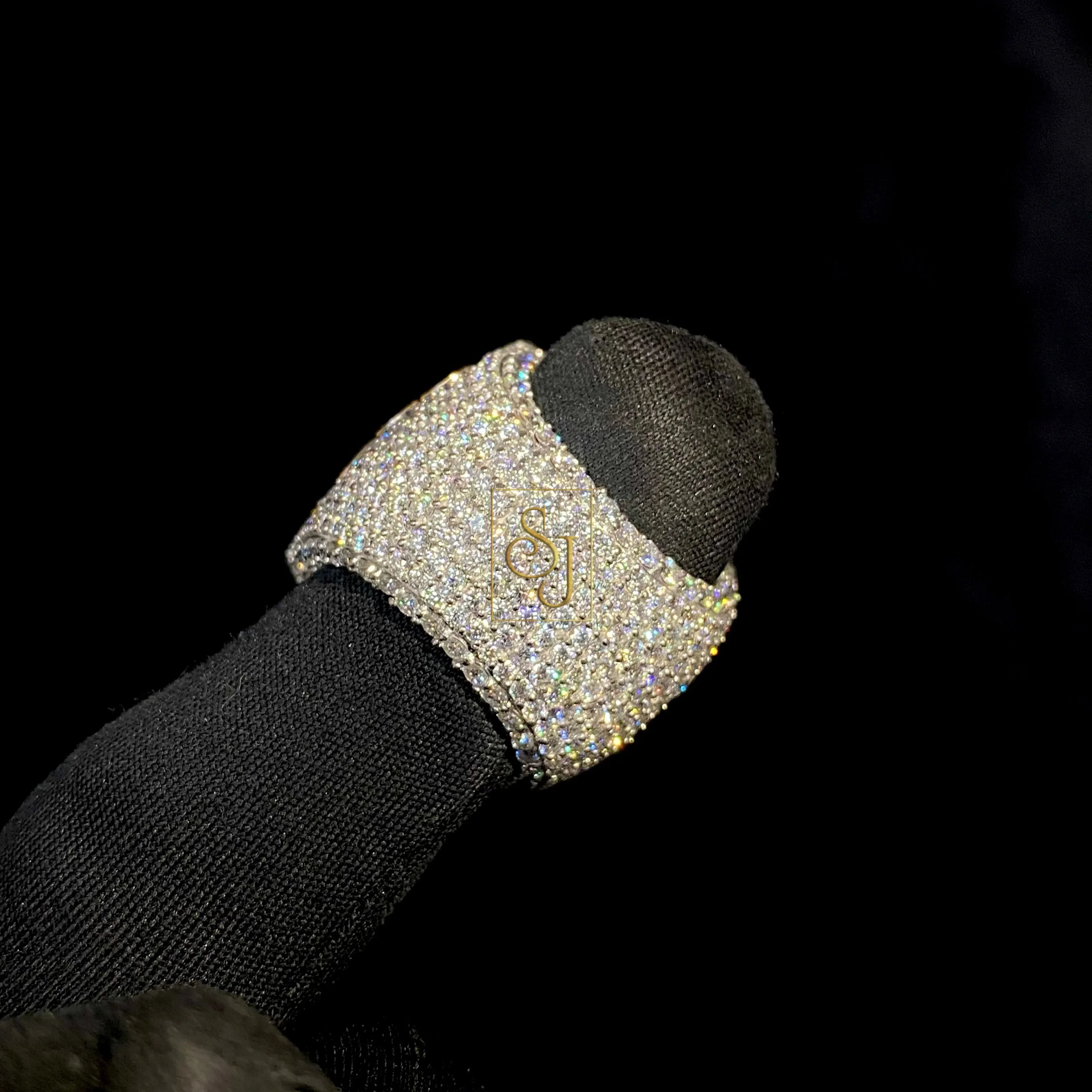 Custom Diamond Ring 14k Solid Gold