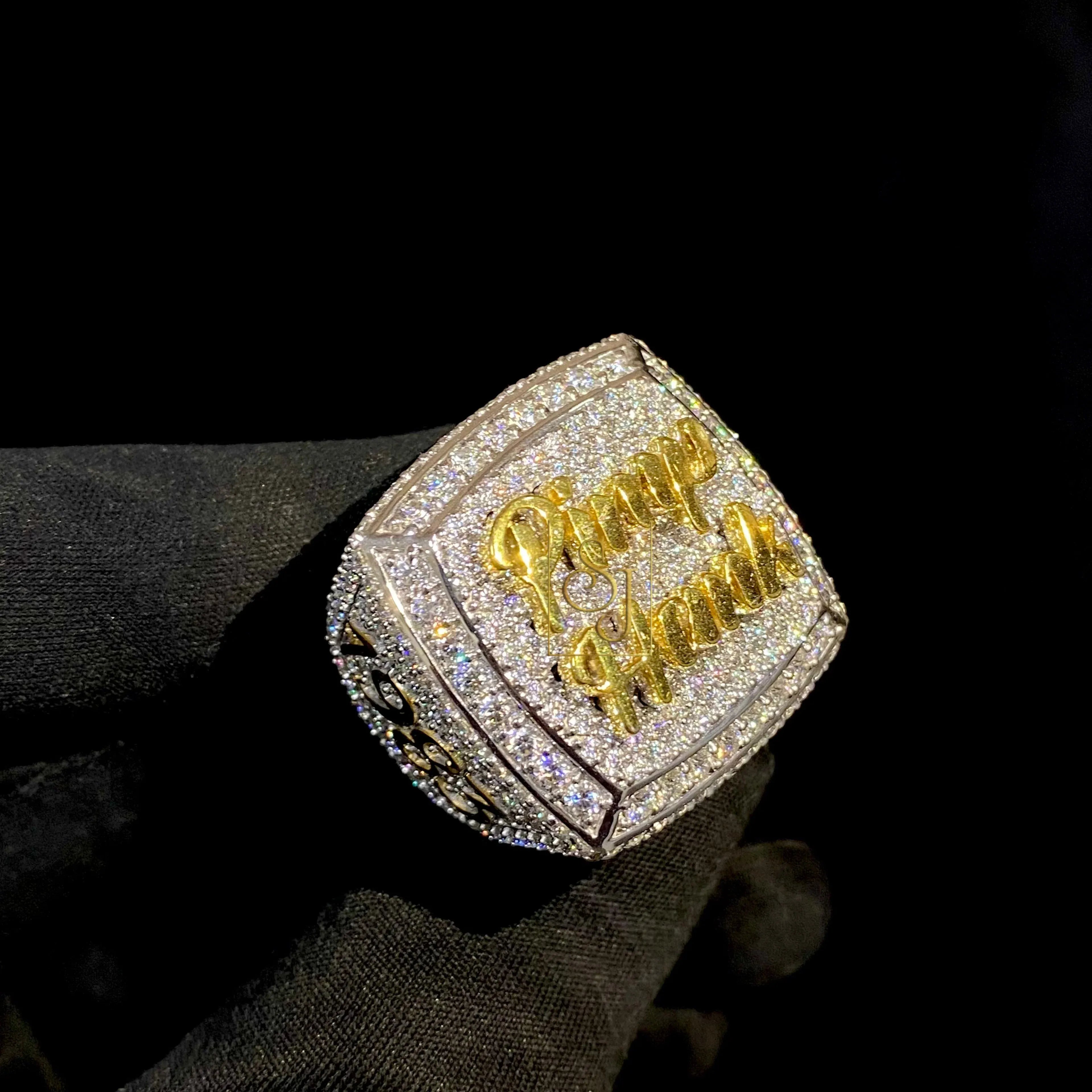 Custom Diamond Ring 14k Solid Gold