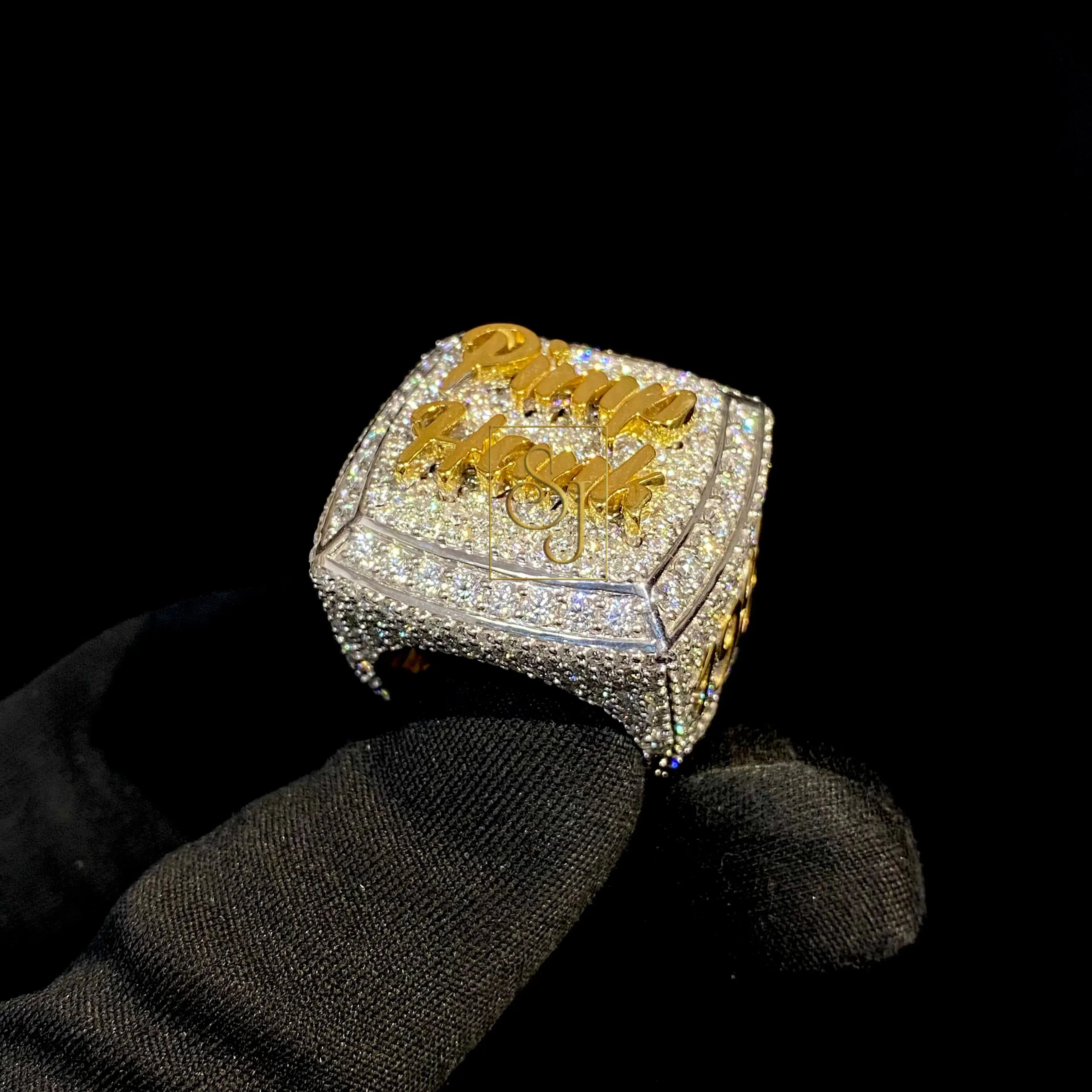Custom Diamond Ring 14k Solid Gold