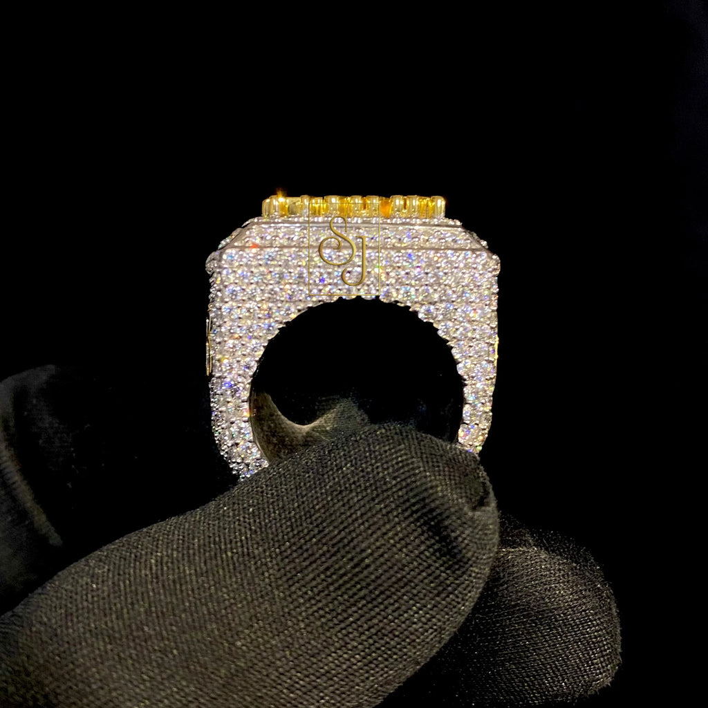 Custom Diamond Ring 14k Solid Gold