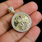 Liberty Round Diamond Pendant 14K Solid Gold - 0.75 CTW