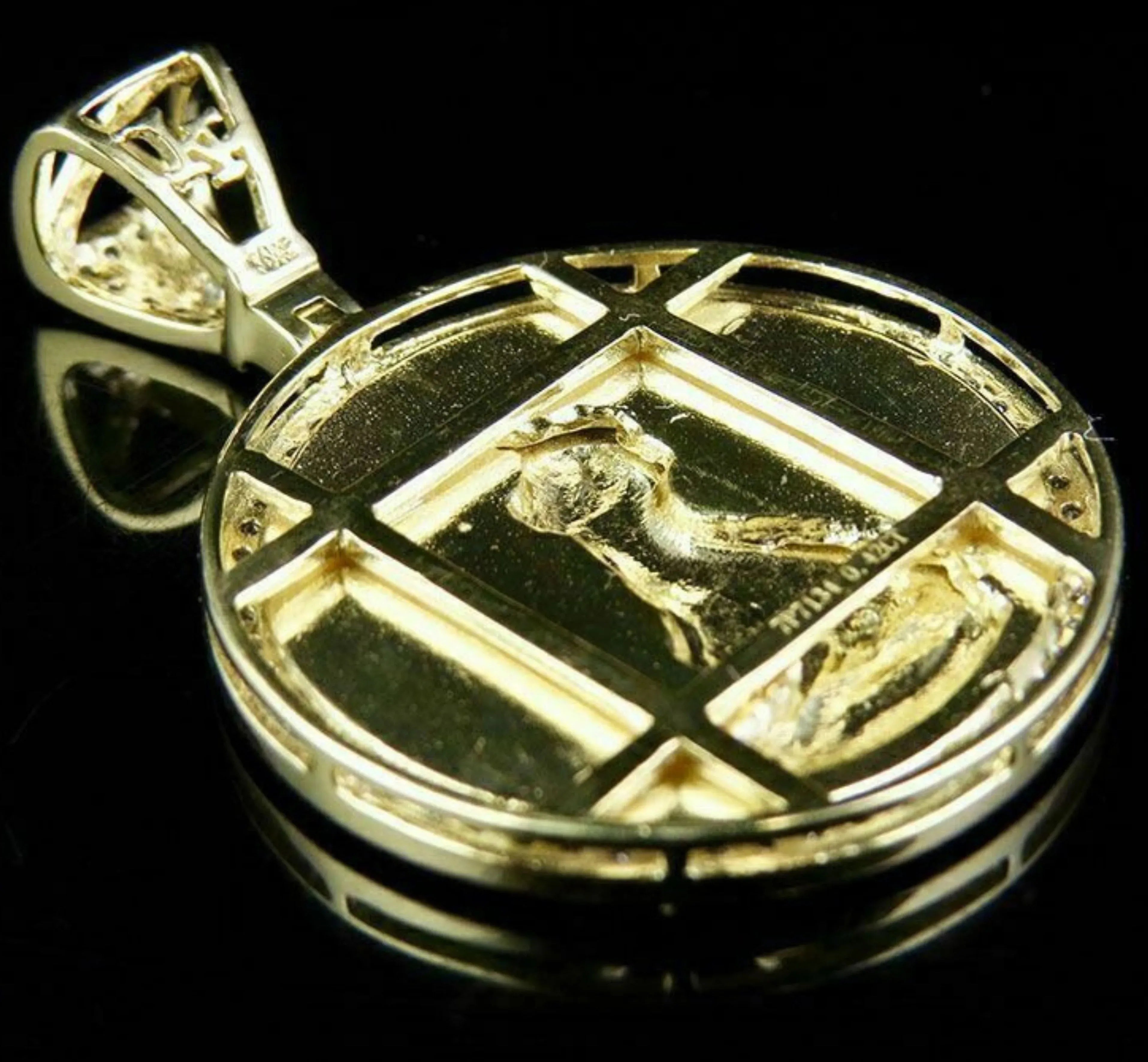 Liberty Round Diamond Pendant 14K Solid Gold - 0.75 CTW